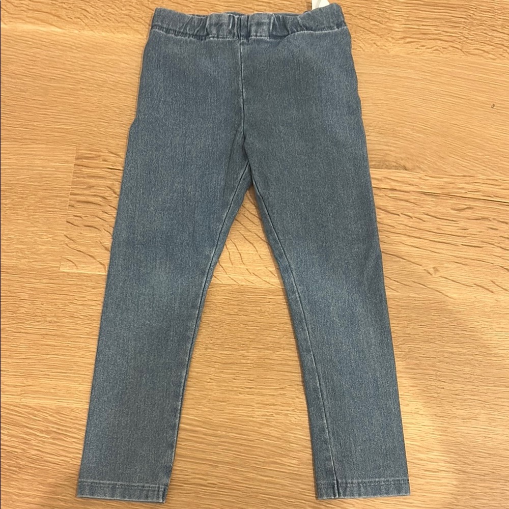 Kids Blue Denim Leggings